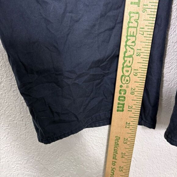 Hackwith Design House Jumpsuit Navy Blue Button Front Short Sleeve Size Medium - Picture 7 of 10